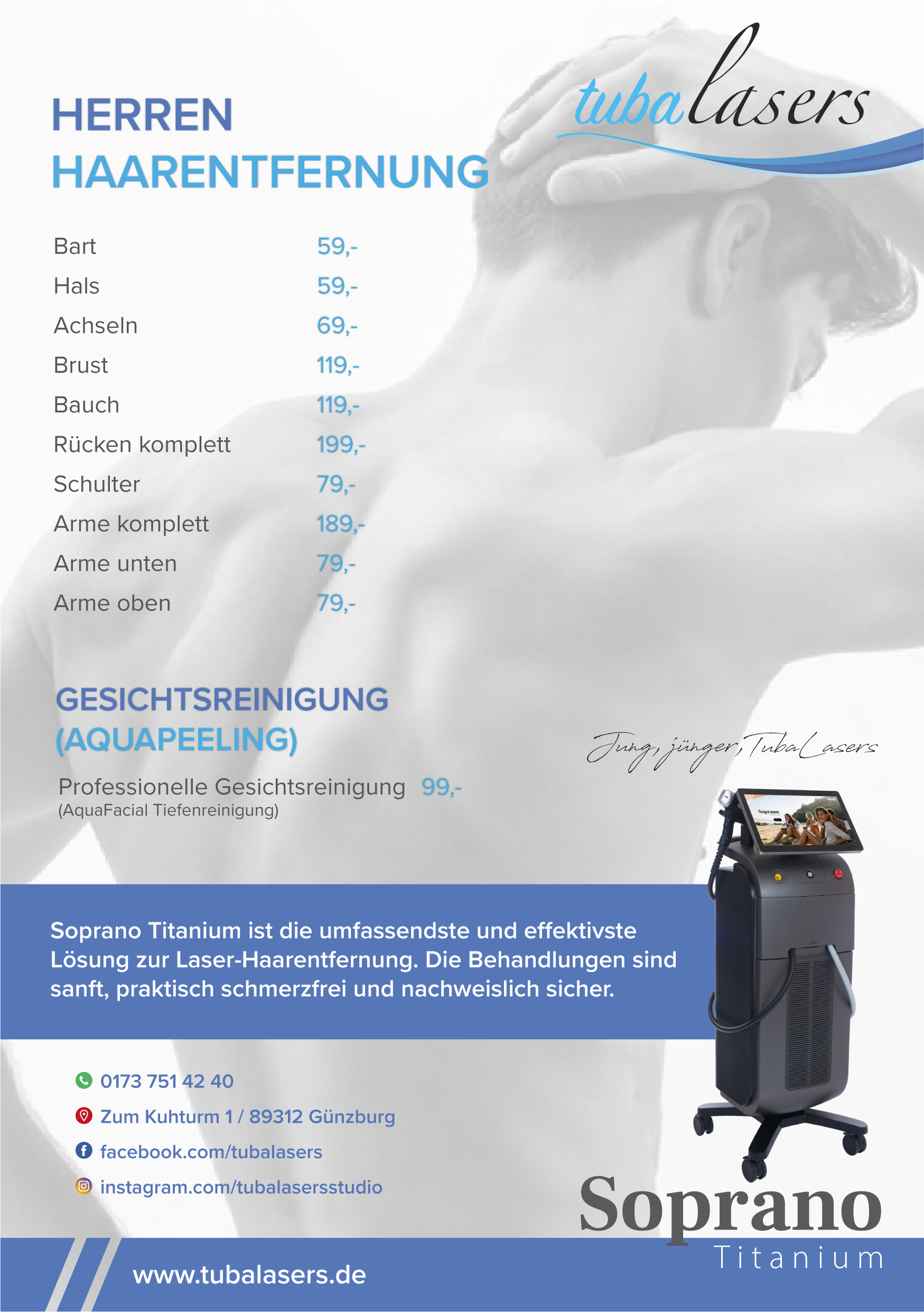 tubalasers-preisliste-2022-02 Preisliste Laser-Haarentfernung für Herren und Gesichtsreinigung – Studio TubaLasers Günzburg